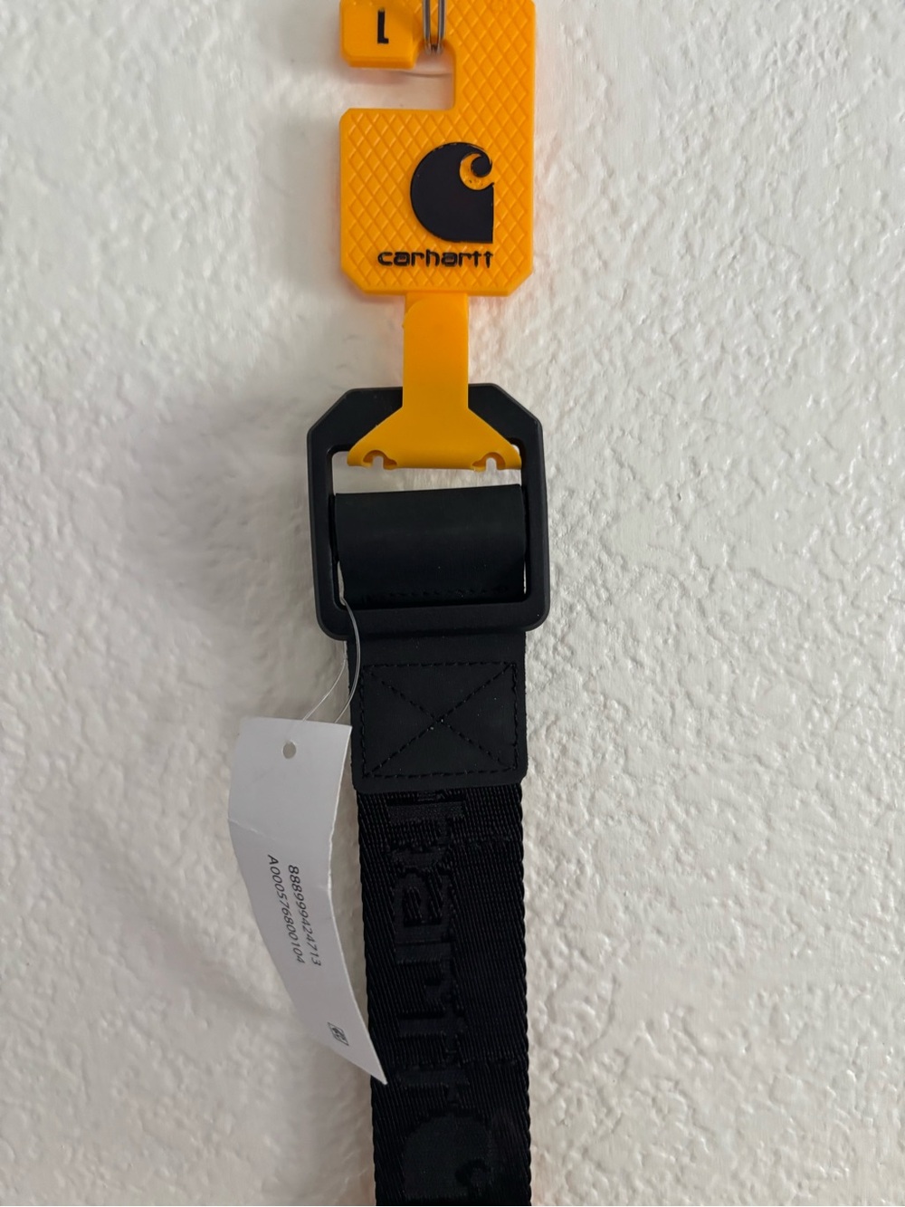Carhartt Black Nylon Webbing Ladder Lock Belt